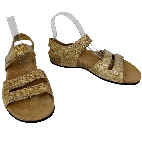 Vionic Valencia Tan Snake Print Comfort Sandal 9 Cork - Picture 1 of 12